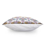 Indian Flower Elephant Pattern Print Pillow Cover