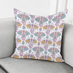 Indian Flower Elephant Pattern Print Pillow Cover