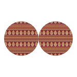 Indian Hamsa Hand Print Car Coasters