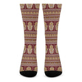 Indian Hamsa Hand Print Crew Socks