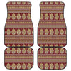 Indian Hamsa Hand Print Front and Back Car Floor Mats