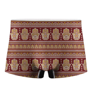 Indian Hamsa Hand Print Men's Boxer Briefs