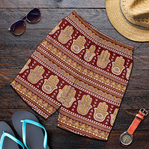 Indian Hamsa Hand Print Men's Shorts