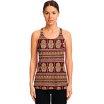Indian Hamsa Hand Print Women's Racerback Tank Top