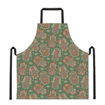 Indian Hamsa Pattern Print Apron