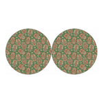 Indian Hamsa Pattern Print Car Coasters