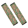 Indian Hamsa Pattern Print Car Seat Belt Covers