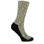 Indian Hamsa Pattern Print Crew Socks