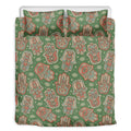 Indian Hamsa Pattern Print Duvet Cover Bedding Set