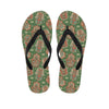 Indian Hamsa Pattern Print Flip Flops