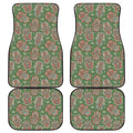 Indian Hamsa Pattern Print Front and Back Car Floor Mats
