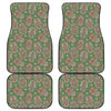 Indian Hamsa Pattern Print Front and Back Car Floor Mats