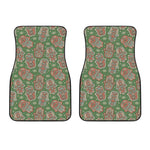 Indian Hamsa Pattern Print Front Car Floor Mats