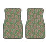 Indian Hamsa Pattern Print Front Car Floor Mats