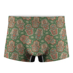 Indian Hamsa Pattern Print Men's Boxer Briefs