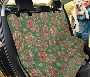 Indian Hamsa Pattern Print Pet Car Back Seat Cover