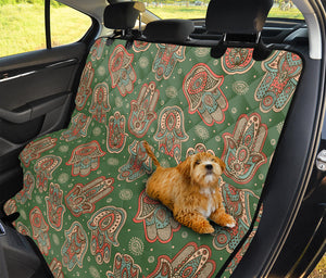 Indian Hamsa Pattern Print Pet Car Back Seat Cover