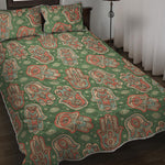 Indian Hamsa Pattern Print Quilt Bed Set