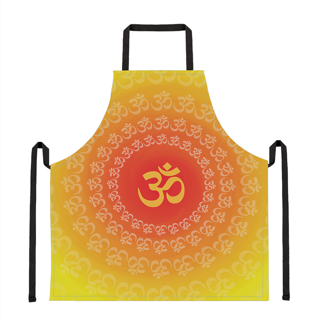 Indian Om Sign Print Apron