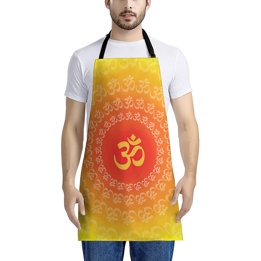 Indian Om Sign Print Apron