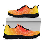 Indian Om Sign Print Black Sneakers