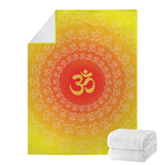 Indian Om Sign Print Blanket