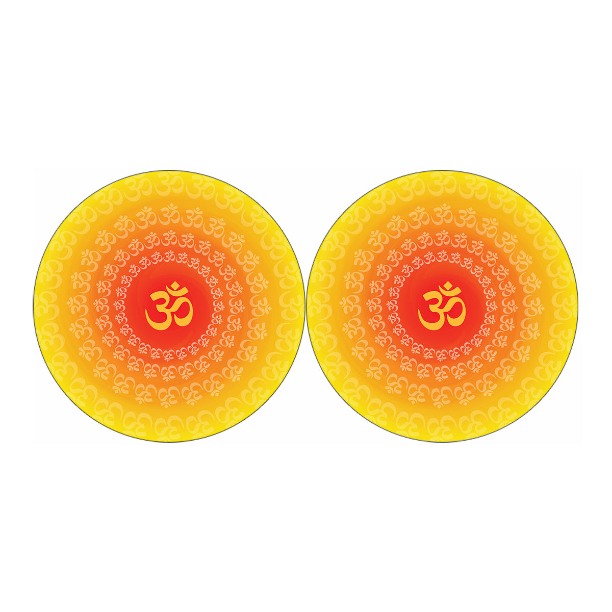 Indian Om Sign Print Car Coasters