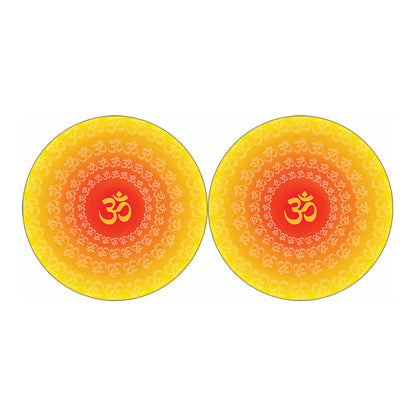 Indian Om Sign Print Car Coasters