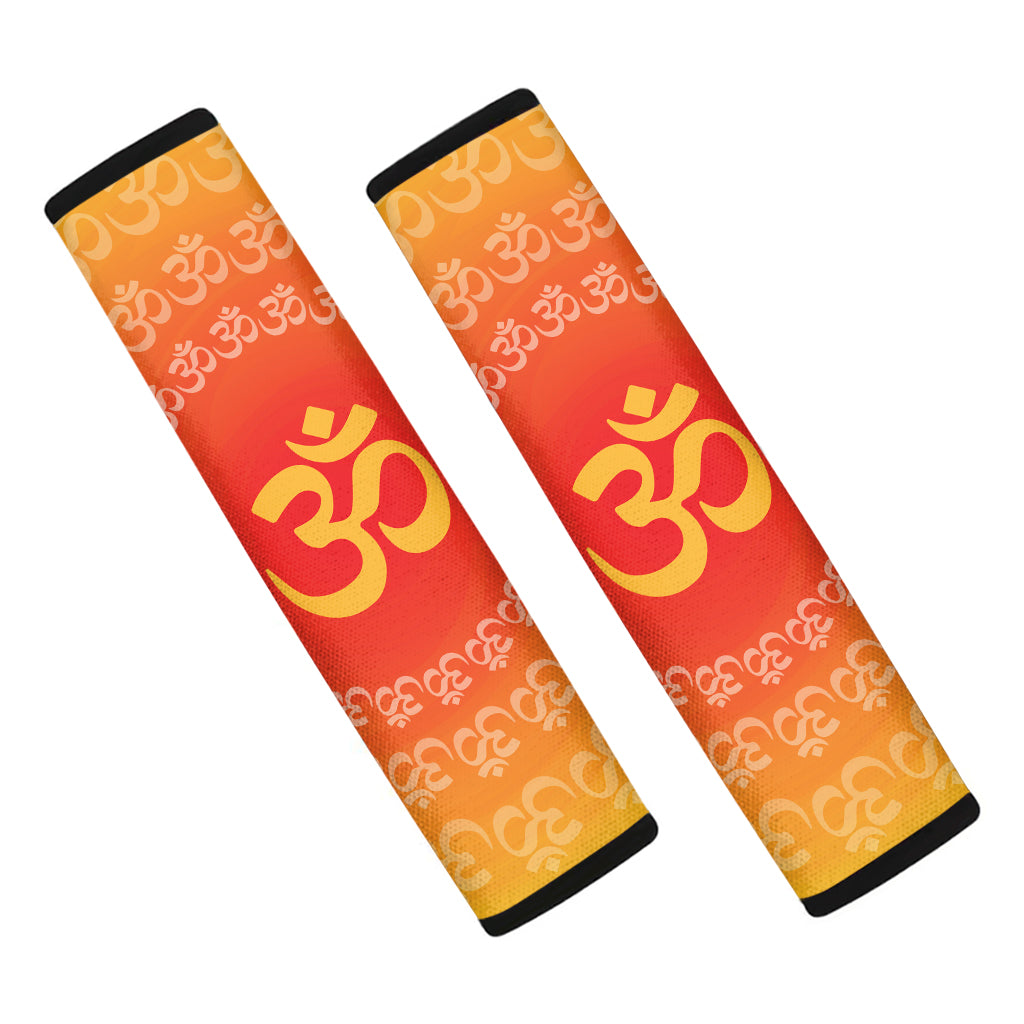 Indian Om Sign Print Car Seat Belt Covers