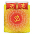 Indian Om Sign Print Duvet Cover Bedding Set