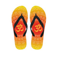 Indian Om Sign Print Flip Flops