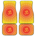 Indian Om Sign Print Front and Back Car Floor Mats