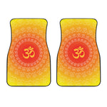 Indian Om Sign Print Front Car Floor Mats