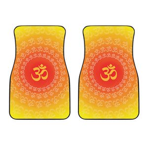 Indian Om Sign Print Front Car Floor Mats