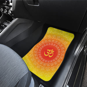 Indian Om Sign Print Front Car Floor Mats