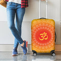 Indian Om Sign Print Luggage Cover