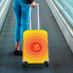 Indian Om Sign Print Luggage Cover