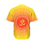 Indian Om Sign Print Men's Baseball Jersey