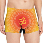Indian Om Sign Print Men's Boxer Briefs