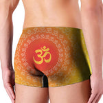 Indian Om Sign Print Men's Boxer Briefs