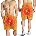 Indian Om Sign Print Men's Shorts