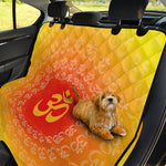 Indian Om Sign Print Pet Car Back Seat Cover