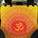 Indian Om Sign Print Pet Car Back Seat Cover