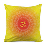 Indian Om Sign Print Pillow Cover