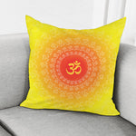Indian Om Sign Print Pillow Cover