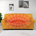 Indian Om Sign Print Sofa Cover