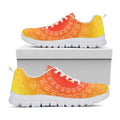 Indian Om Sign Print White Running Shoes