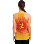 Indian Om Sign Print Women's Racerback Tank Top