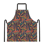 Indian Paisley Pattern Print Apron