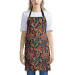 Indian Paisley Pattern Print Apron
